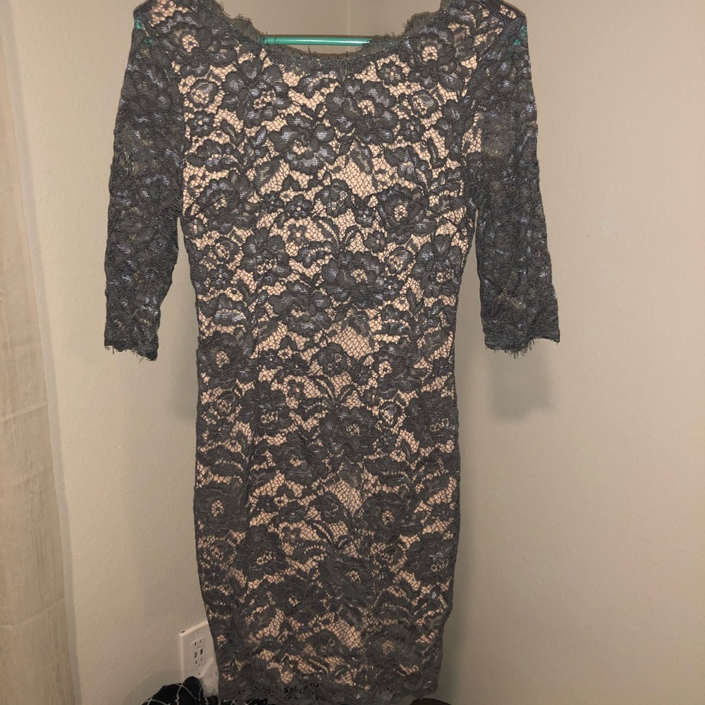 Lacy gray dress
